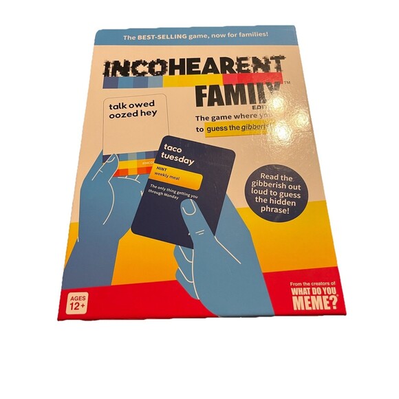 Other - Incohearent Family Edition by What Do You Meme? Family Party Game Used Complete